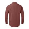 Camicia da uomo a maniche lunghe in cotone con doppia tasca, colori casual