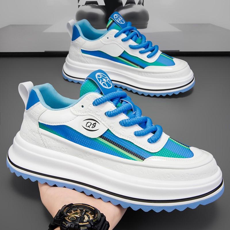 Spring Fashionable Multicolored Thick-soled Casual Trendy Height-increasing Soft-soled Comfortable Versatile Sports Shoes H147