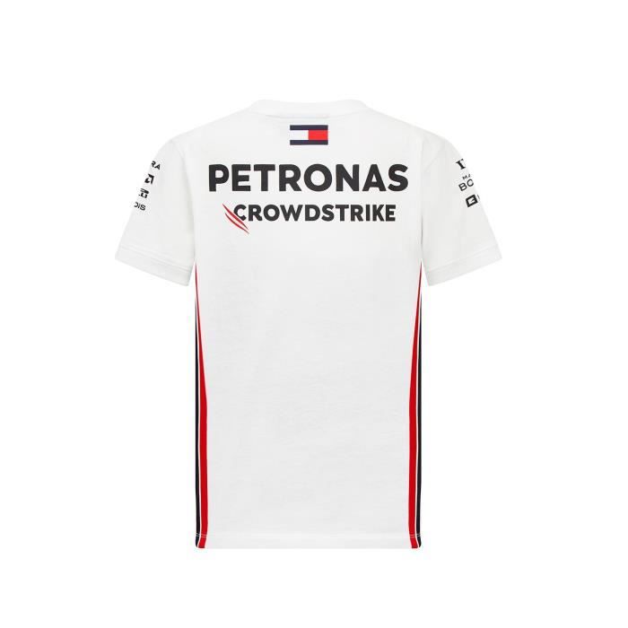 T-shirt Enfant Mercedes-AMG Petronas Motorsport Officiel Formule 1 - Blanc - Manches Courtes - Multisport