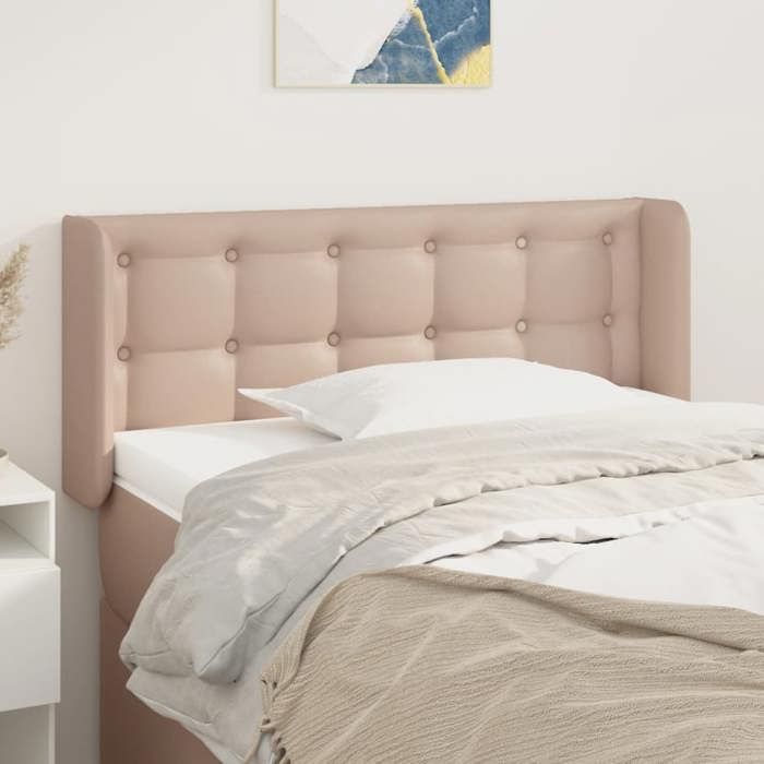 Maison Exclusive - Tête de lit avec oreilles Cappuccino 103x16x78/88 cm Similicuir