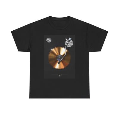 Plattenspieler Goldene Schallplatte T-Shirt BRANDNEU Bekleidung Unisex Grafik-T-Shirt USA Unisex T-Shirt