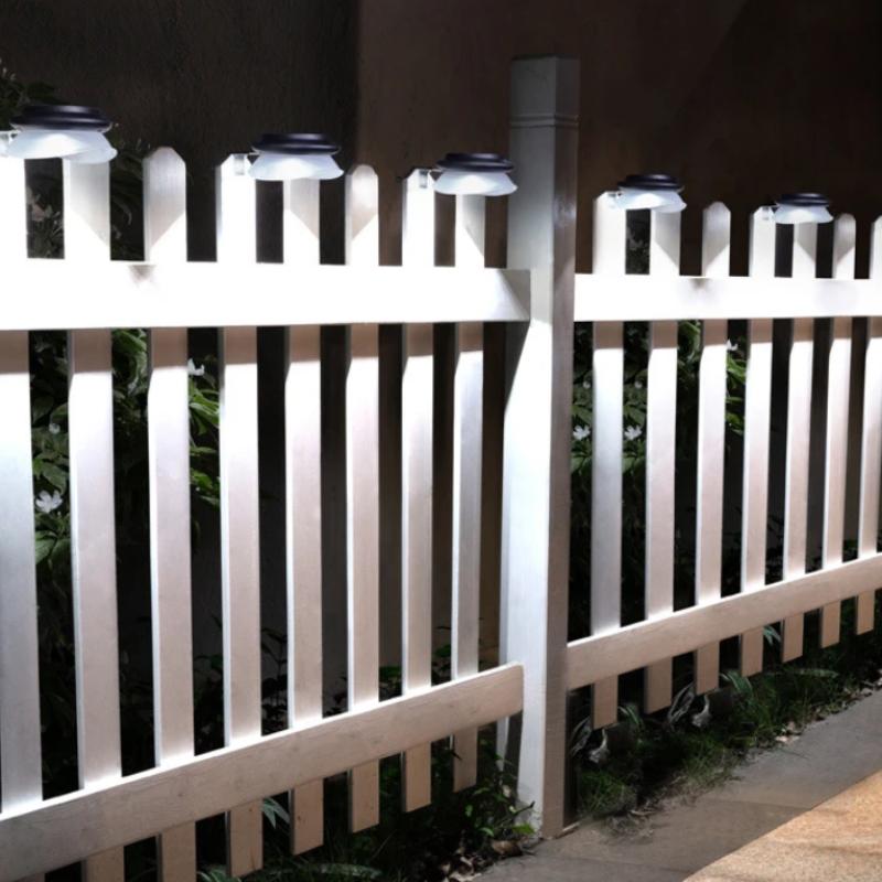 Solar LED Light, Outdoor Courtyard Home Fence Wall Lamp Motion Sensor Decoration for Patio and Garden External Sconce