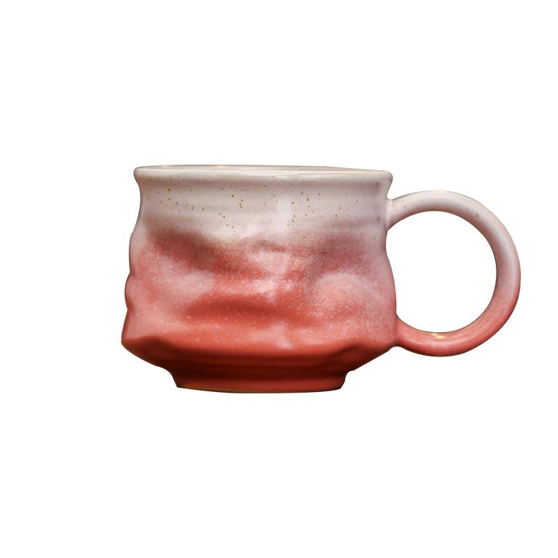 Kiln-Changed Ceramic Coffee Cup American Retro Cup Afternoon Tea Cup High Value Household Mug