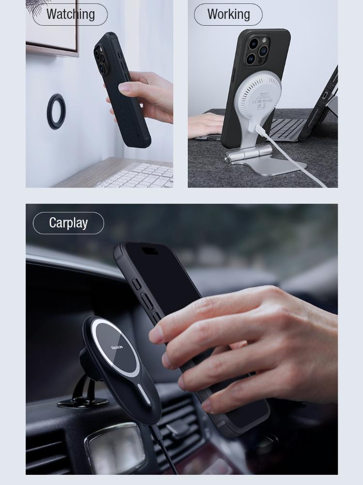 For iPhone 16 Pro Max Case Nillkin Frosted Shield Pro PC Magnetic Case For iPhone 15 Pro Max Magnetic Case For iPhone 14 Pro Max