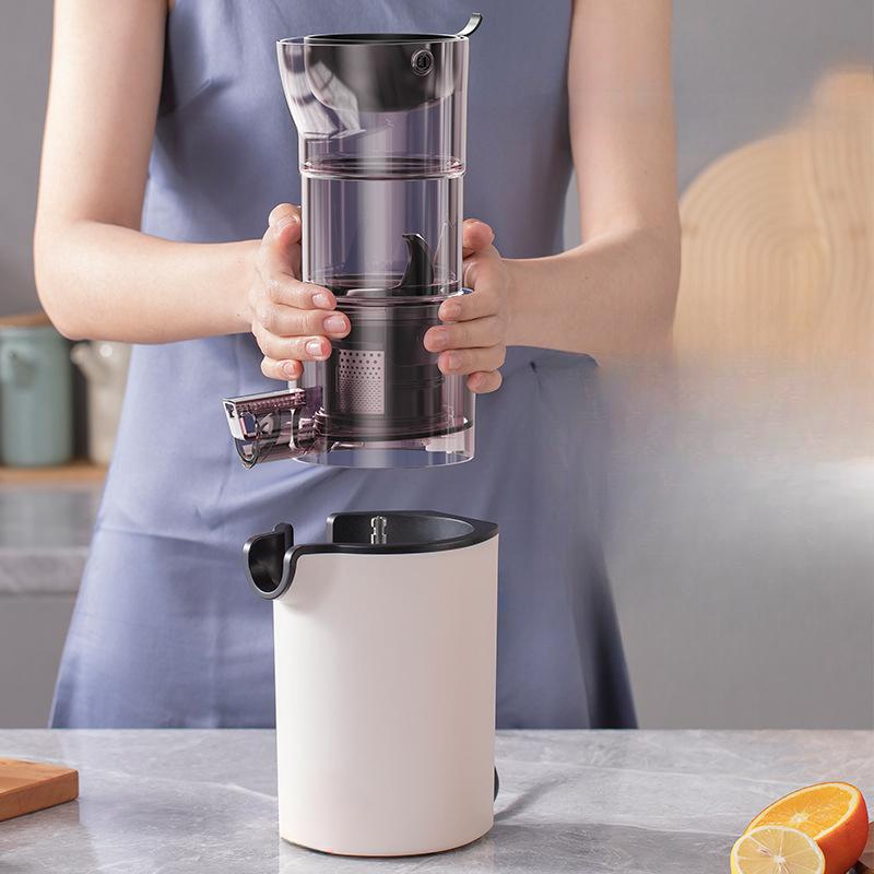 220V Spremiagrumi Elettrico Lento Domestico Automatico Grande Calibro Spremiagrumi Originale Separazione Succo Residui Spremiagrumi Frutta
