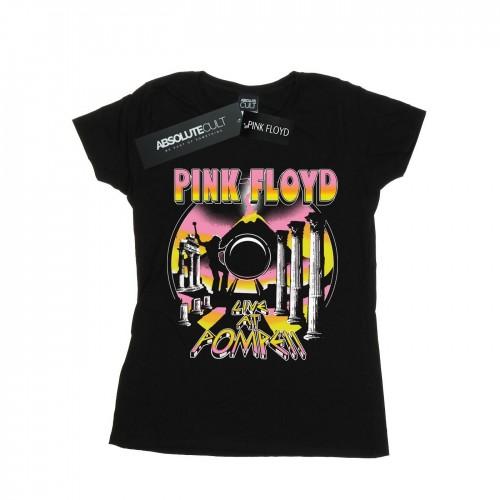 Pink Floyd Womens/Ladies Live At Pompeii Volcano Cotton T-Shirt