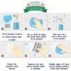 4 sheets/set Christmas Window Stickers - Static White Snowflake and Winter Decorations, Reusable Plastic Holiday Decoration