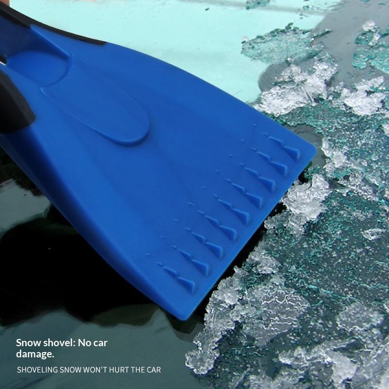 Winter Car Snow Shovel Multi-functional Mini Deicing and Defrosting Shovel Silicone Anti-skid Handle Snow Shovel Tool