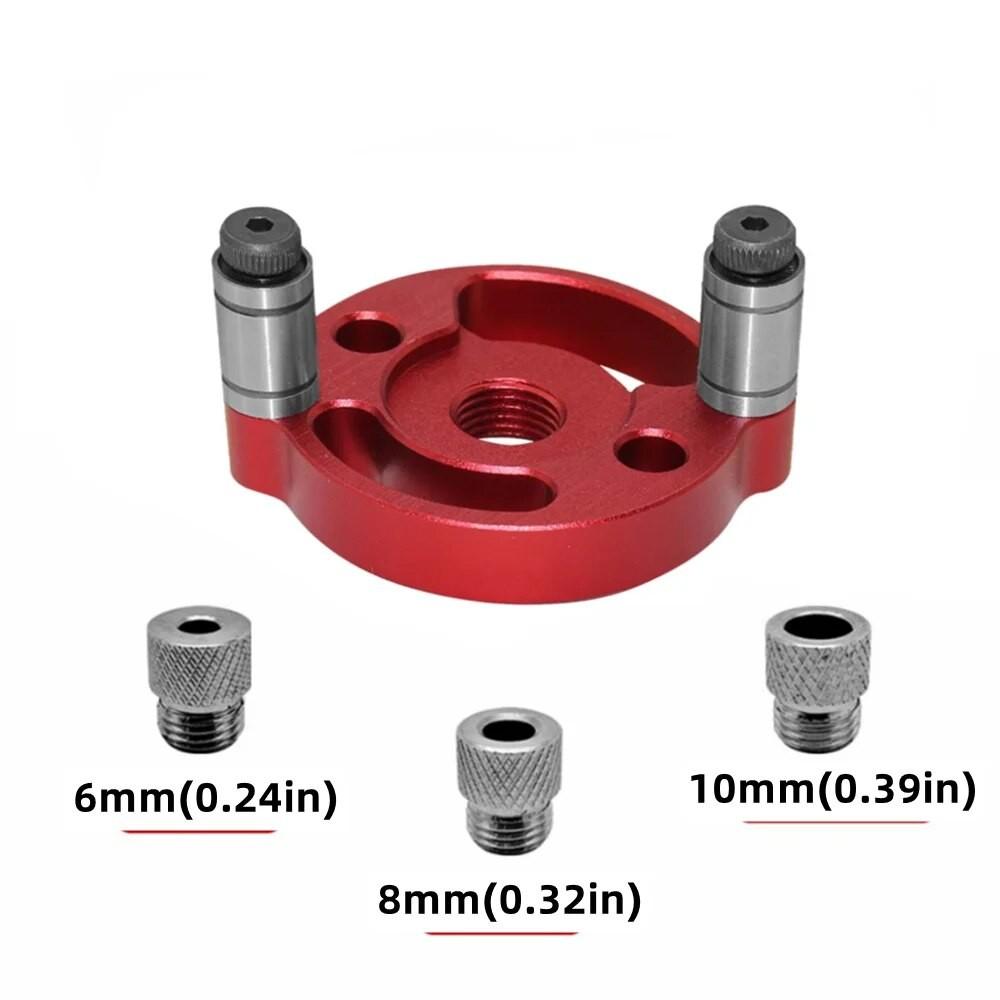 6/8/10mm Drill Guide Locator Hole Punching Carpentry Tools Woodworking Pocket Hole Jig Self-centering Vertical Doweling Jig