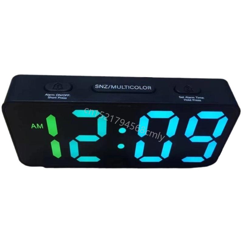 Dynamic Alarm Clock With Double Alarms And Adjustable Brightness with Snooze Great For Heavy Sleepers And Teens 6XDE