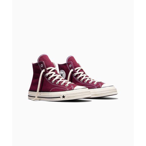 Converse Chuck 70X Comfortable Versatile High-Top Canvas Shoes Unisex sneaker Deep-Red A24250C