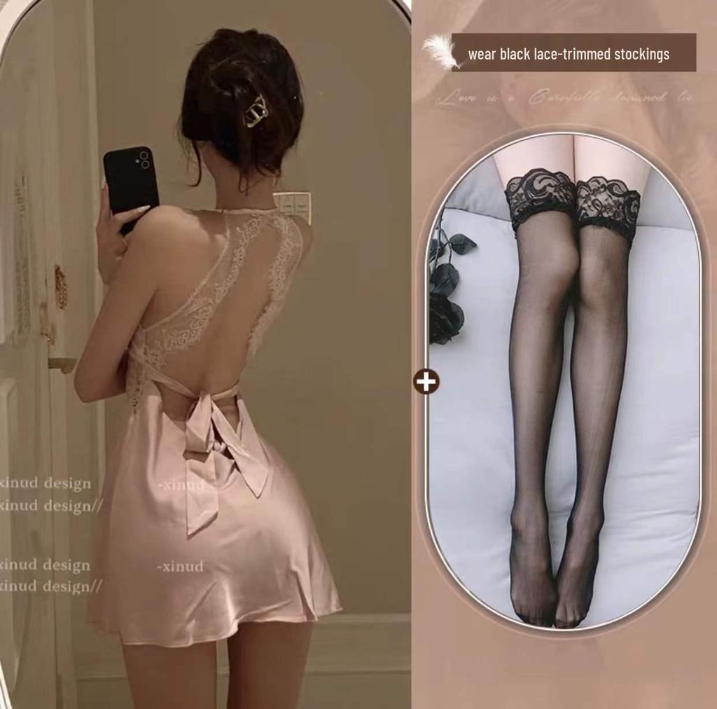 Mitternachts-Charme-Spitzen-Dessous: Flirty, Sexy Nachtwäsche für kleine Brüste