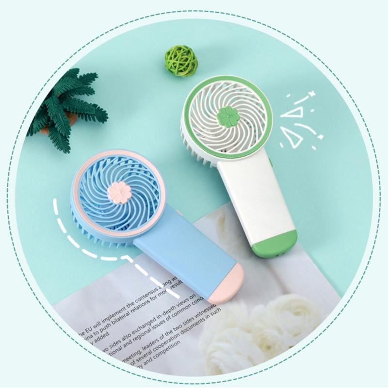 AM3 Battery Operated Powerful Handheld Fan Portable Small Lightweight Makeup Fan for Girl Women Adults Indoor Outdoor
