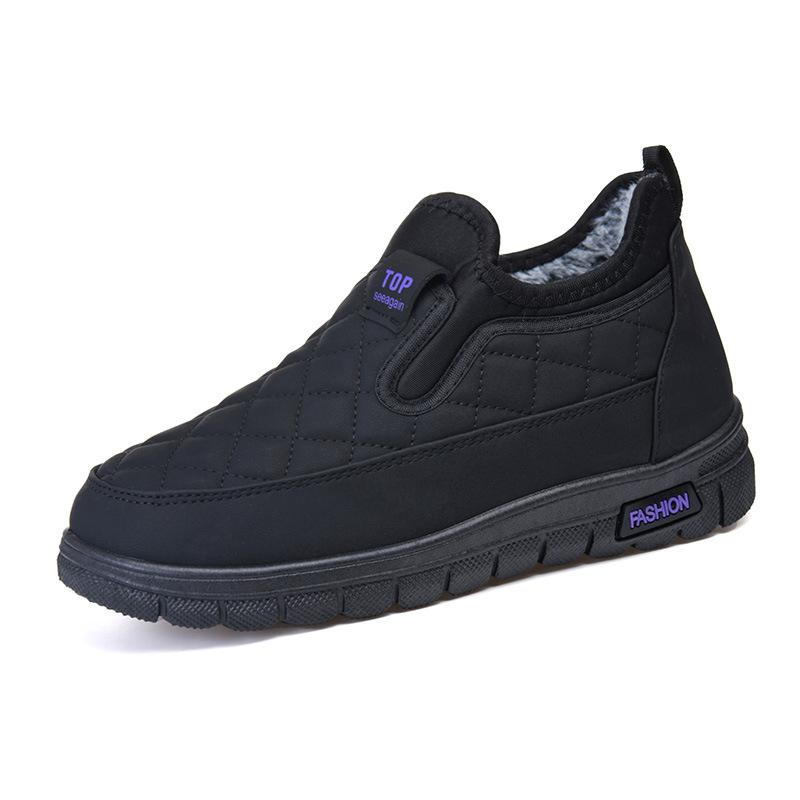 Processing and Customization 2025 New Cotton Shoes Women's Snow Boots Winter Velvet Thickened Warm One Pedal Waterproof Mother Shoes