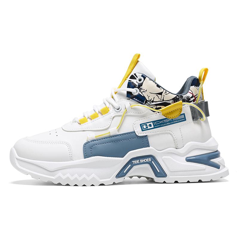 

Новые мужские кроссовки Универсальные повседневные беговые кроссовки с увеличенной внутренней пяткой Подошва из ЭВА Резиновый верх Весна Осень 2025 Толстая подошва 42