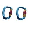 7Colors D Shape Key Hooks 59*99mm Aluminum Climbing Buckle New Outdoor Ascend Tool