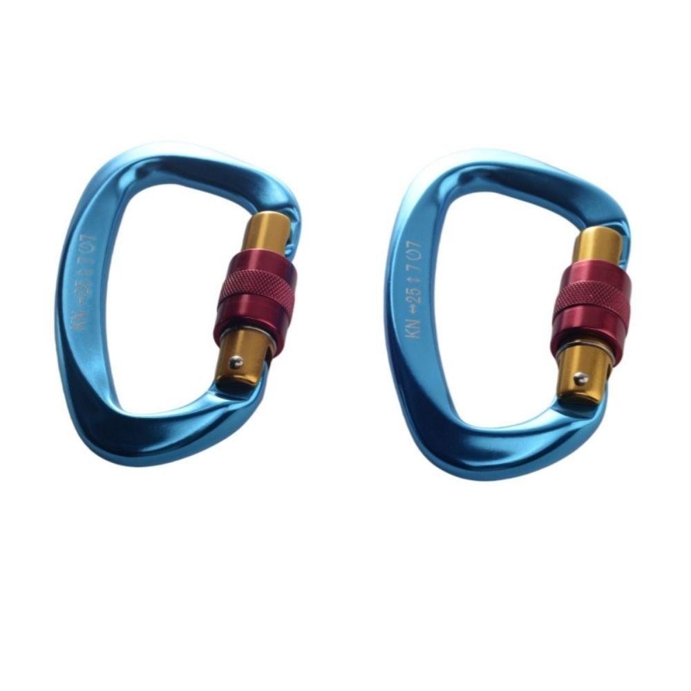 7Colors D Shape Key Hooks 59*99mm Aluminum Climbing Buckle New Outdoor Ascend Tool
