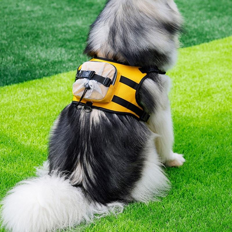 Dog Vest Adjustable Training Harness for Large Medium Dogs Backpack Strong Heavy Duty Harness Soft Handle