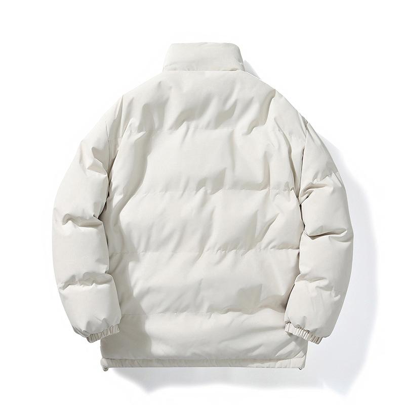 Velvet Cotton Jacket for Men In Autumn and Winter Warm Stand Collar Cotton Jacket for Men