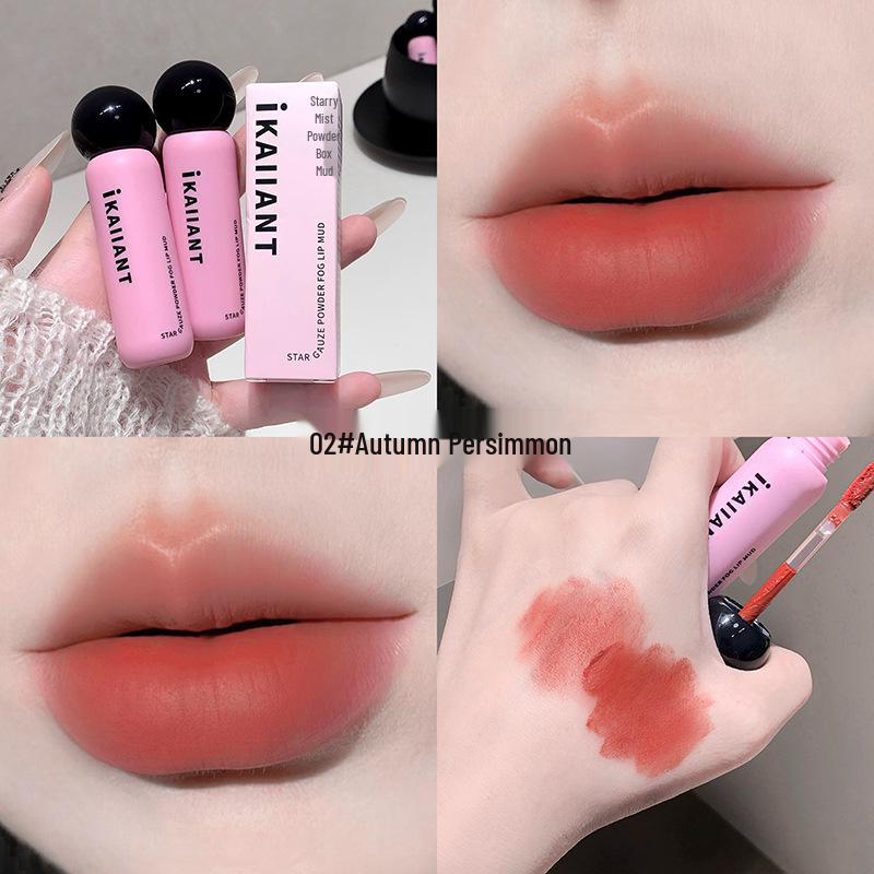 Kelandai Starry Mist Long-lasting Matte Lip Mud - Whitening, Vibrant Color, Women’s Beauty Lipstick.