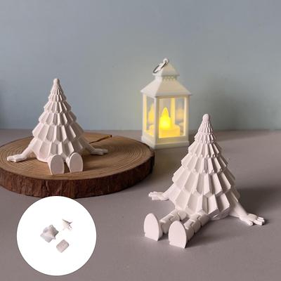Christmas Tree Baby Candle Molds Casting Molds Silicone Mould Ornament Molds Epoxy Resin Molds Candle Making Molds