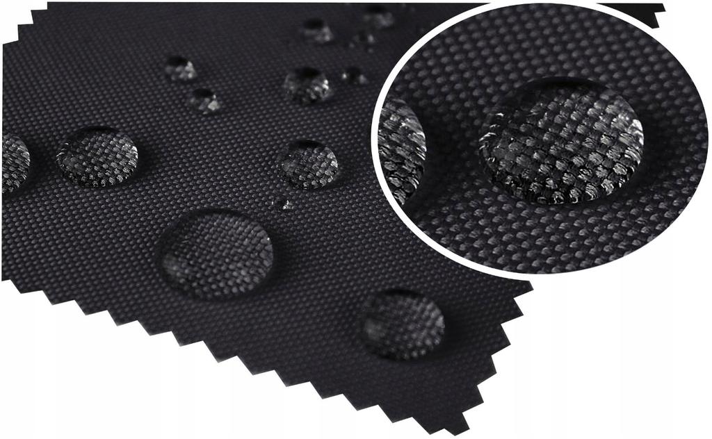 Black Fur Muff Gloves for Stroller, Sled, Insulated for Winter