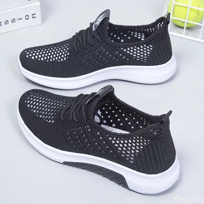 Femmes chaussures plates décontractées mode respirant maille vulcanisé chaussures femmes baskets été dames bateau chaussure