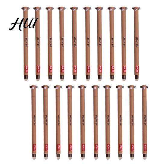 Penne Gel Carine 20 Pezzi Animali Cartoni Animati Cancellabili per Bambini Design a Cappuccio 0.7mm Penna Ricaricabile Scrittura Fluida Cancelleria Facile da Cancellare Divertenti Forniture Scolastiche Studenti