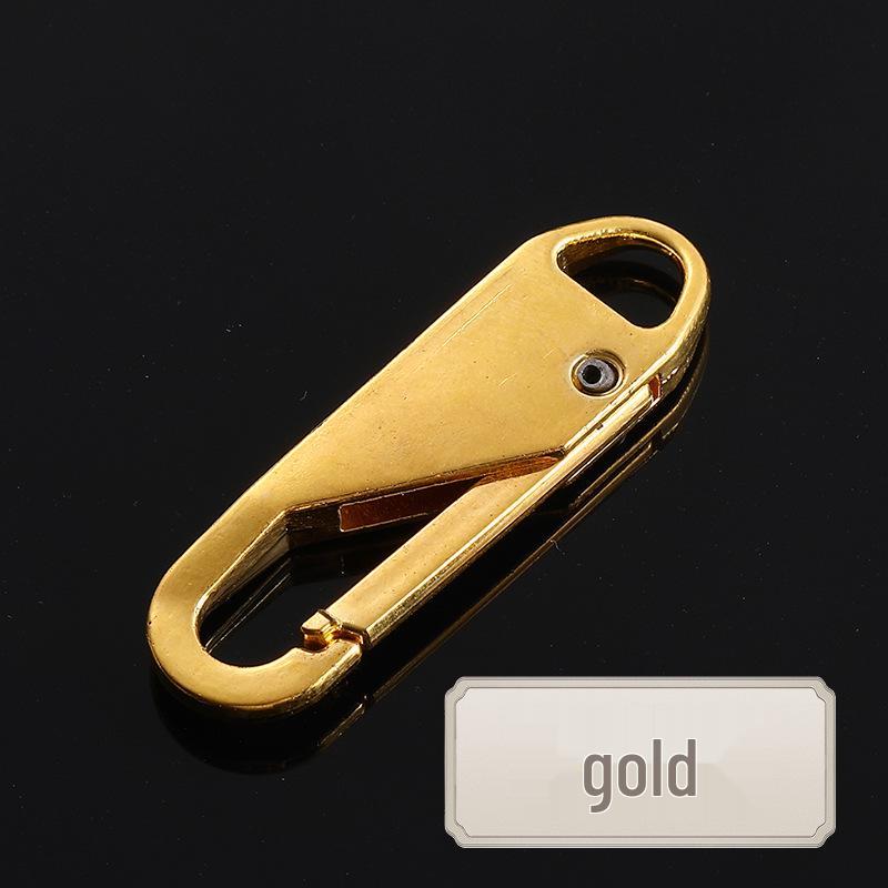Tool-Free Removable Alloy Zipper Pull Tab for Bags, Backpacks, Jackets, and Clothes