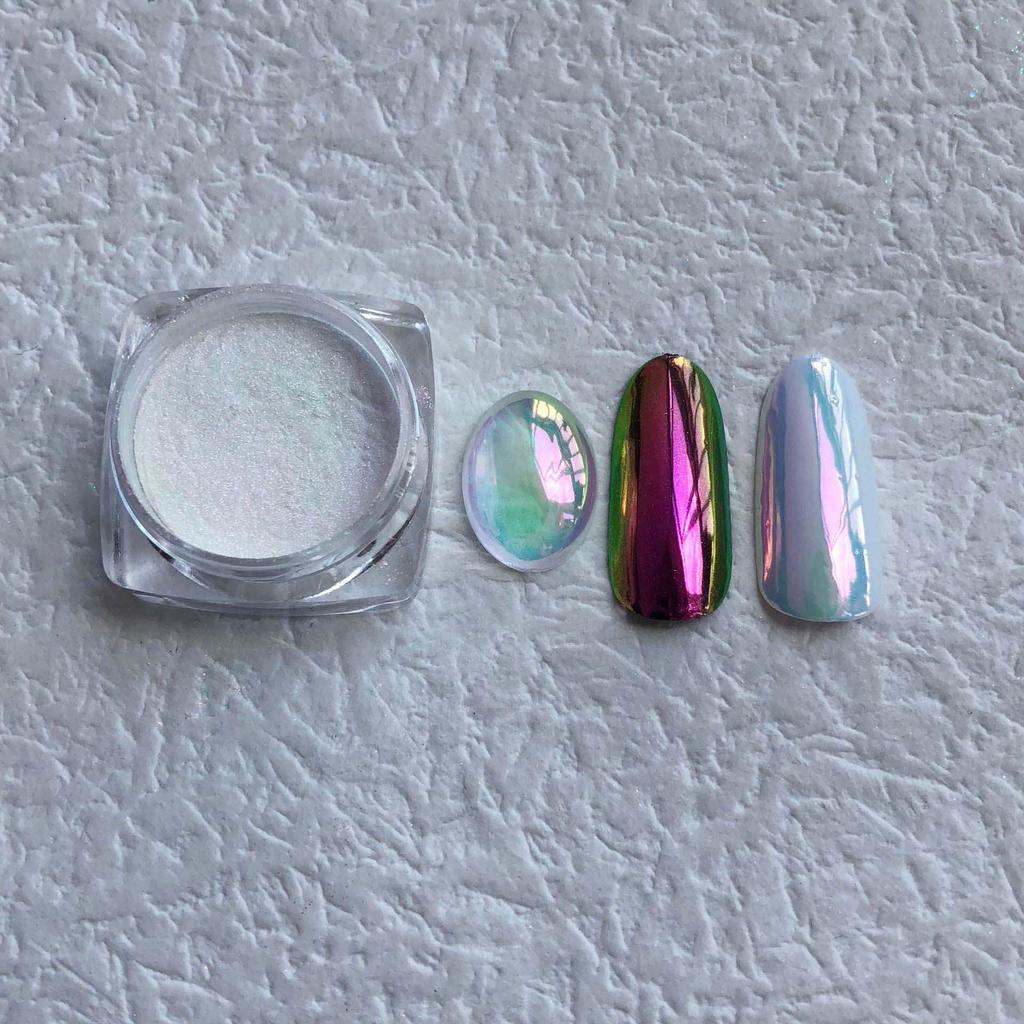 Super Bright Moonlight Pink Nail Mirror Powder – Aurora Glitter Nail Art Decoration