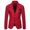 Spring New Multi-button Decoration Men's Casual Stand-up Collar Suit European Size Men's Suit