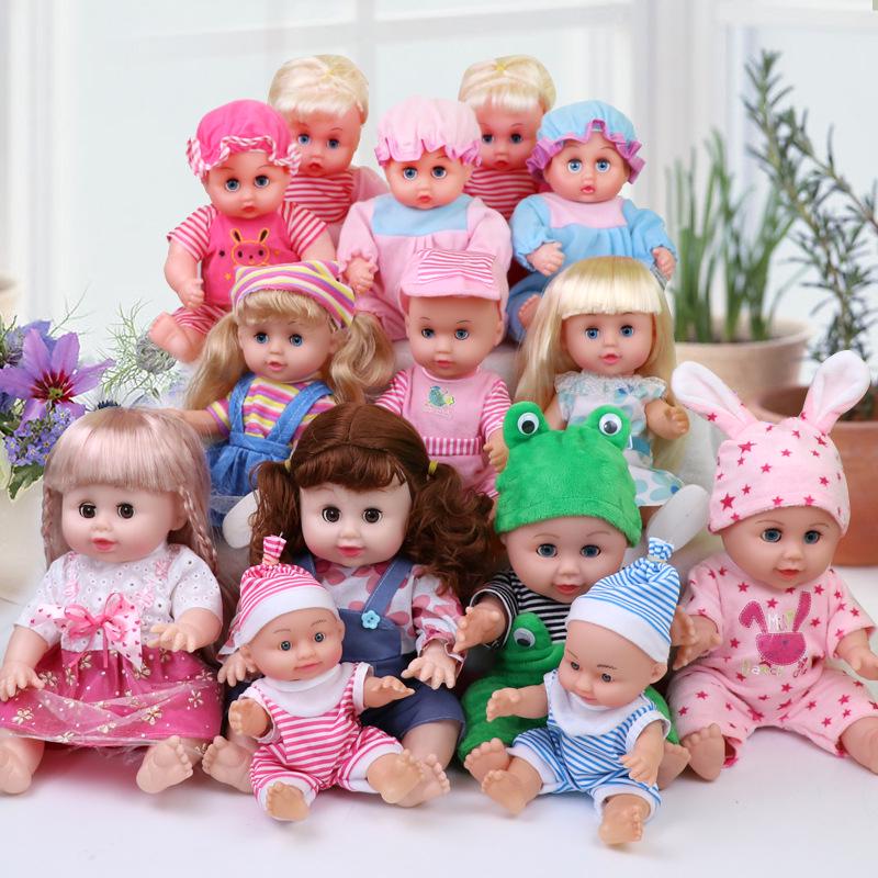 Girls' Pretend Play Doll Accessories Set: Rocking Horse, Cradle, Pillow, Quilt, Dining Table, Medical Kit, Stroller Toy