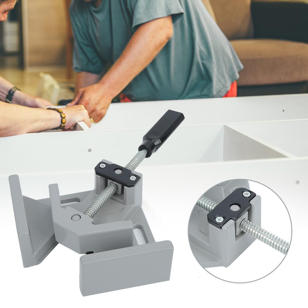 Aluminum Alloy Single Handle 90 Degree Right Angle Clamp Welding Corner Clamp Carpenter Woodworking Tool