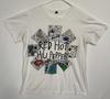 Red Hot Chili Peppers T-Shirt Band Logo 2014 Bravada Asterisk White Mens Large Unisex T-Shirt