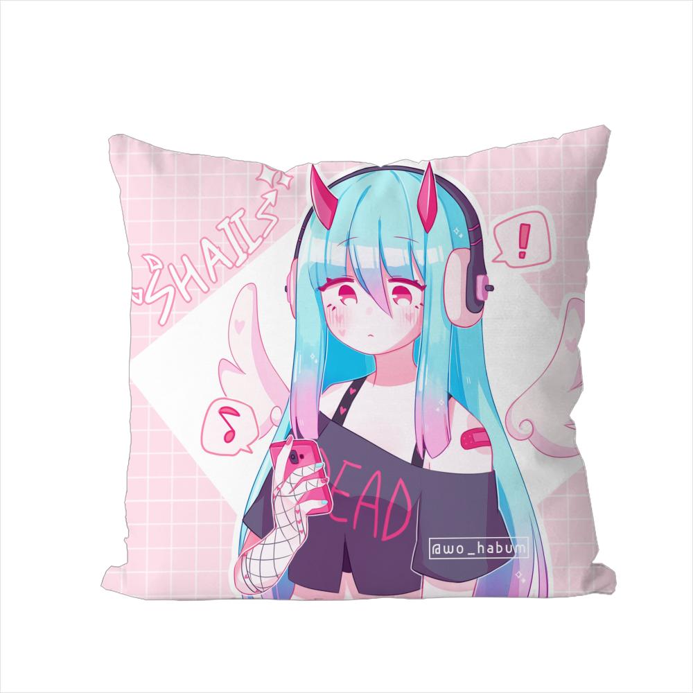 Geoxor Moneko Pillow Case For Car Sofa Decorative Home Doublesided Print Plush Square Throw Pillow Cushion Cover