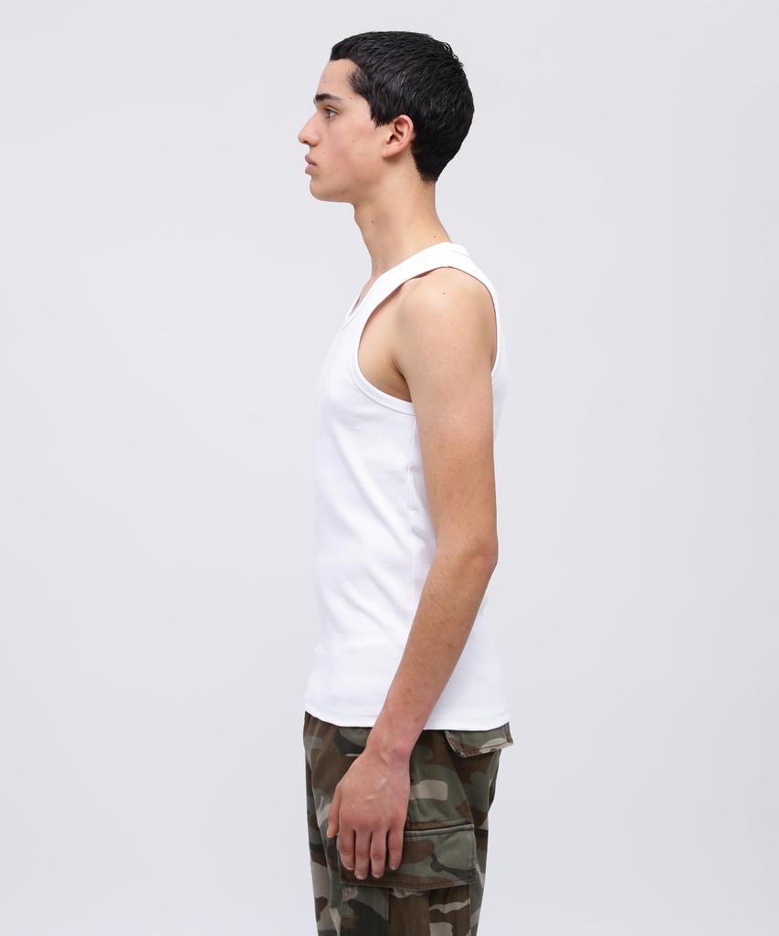 AVIREX DAILY RIB TANK TOP 6143507 S WHITE