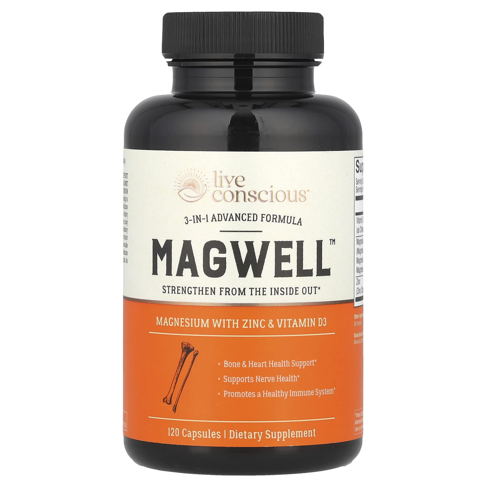 

Magwell, 3-In-1 Advanced Formula, 120 Capsules