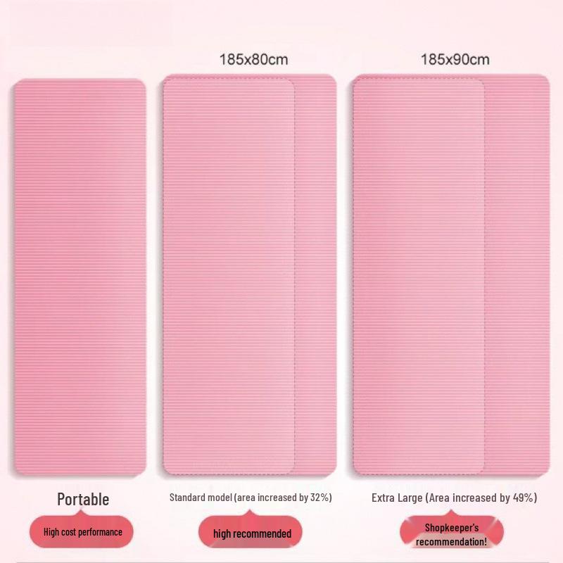 Thickened Non-Slip Yoga Mat for Beginners - Extended Size for Men and Women