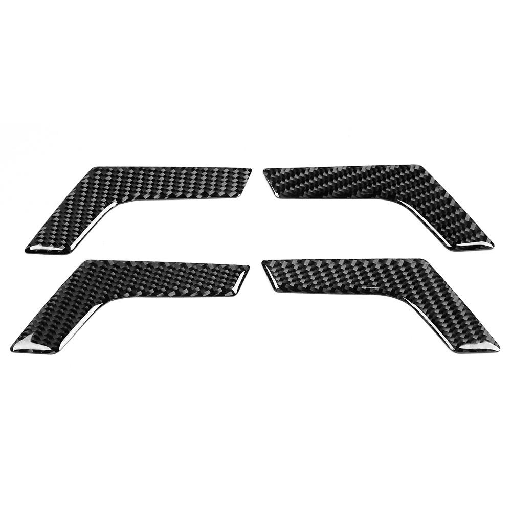 4pcs Carbon Fiber Inner Interior Door Handle Trim Cover for Mercedes W204 2005 2012
