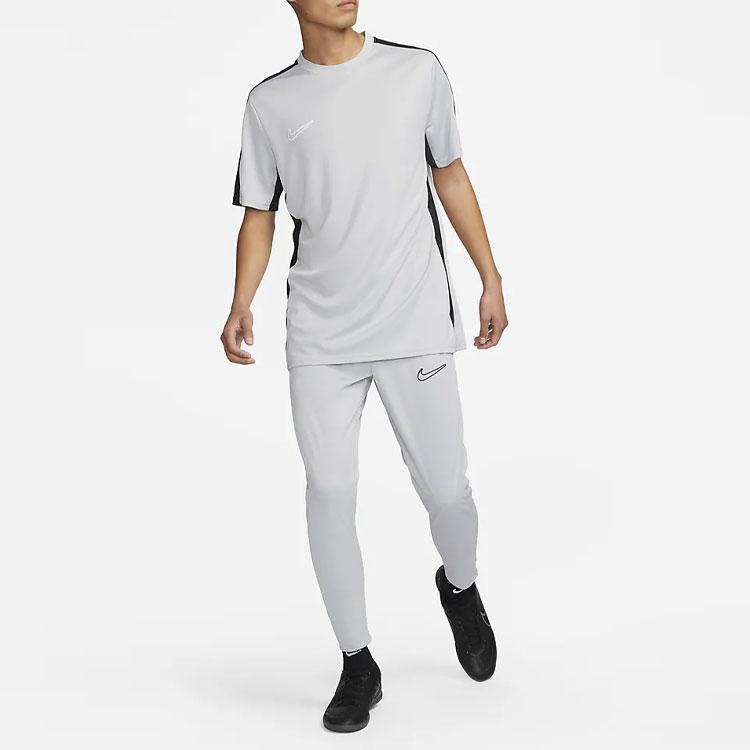Nike High-Waisted Tapered Joggers with Swoosh Logo on the Side Men Bottoms Silver-Grey DV9741-007