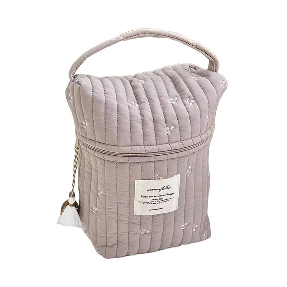 

Diaper mug baby bottle baby stroller quilted Nubi bag with gusset for and A and stylish accessory for pouch, pouch, multi-purpose pouch, pouch, pouch, бежевый