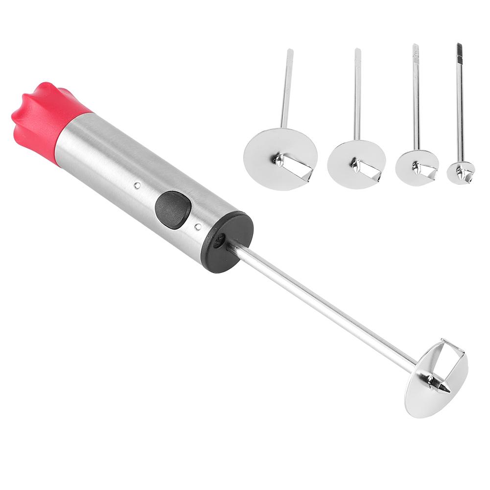 Vegetable Digging Rotating Drill Stainless Steel Fruit Corer for Children Food Salad Making DIY