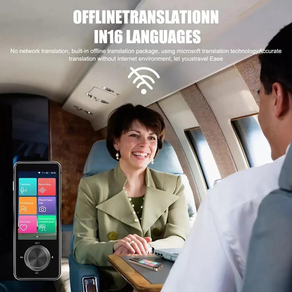 M9 Language Translator Device 107 National Languages Intelligent Translator Real-time Voice, Recording, Text Translation Device