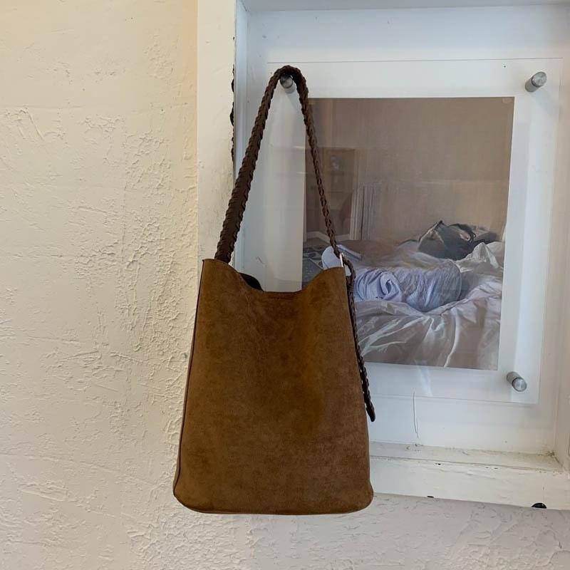 Modische Pendler-Bucket-Bag im koreanischen Stil, Elegante Unterarmtasche, Stilvolle Single-Shoulder-Tasche mit großem Fassungsvermögen