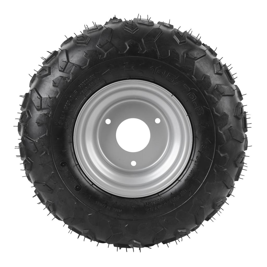 145 70 6 145x70 6 Tire Aluminum Alloy Tubeless Tyre for Mini Bike ATV Quad Off Road Go Kart Golf Cart