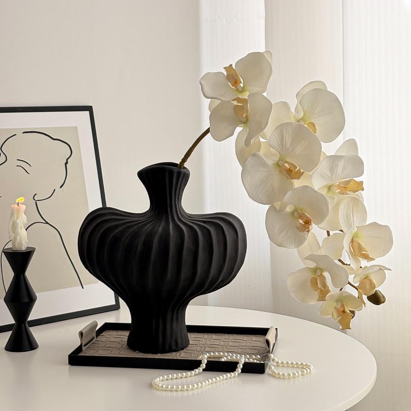 White Phalaenopsis Artificial Floral Arrangement - Realistic High-End Decorative Accent
