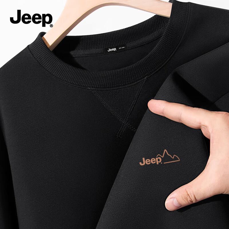 

JEEP Men s Casual Crewneck Logo Sweatshirt M