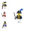 Pirate-themed Medieval Navy Admiral Building Blocks 4.5cm Height Abs Plastic