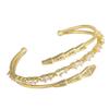 Fashion Micropaved Zirconia Open Snake Bracelet High-end Jewelry