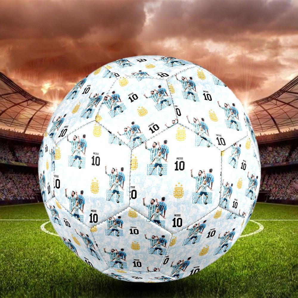 1pc Messi Soccer Ball Size 5 Indoor Soccer Ball Fashion Colorful Backyard Game - Great For Sports Fans Gift HE49